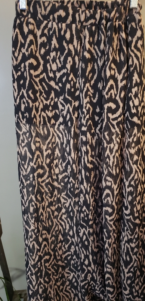 Wide pattern chiffon pants - Picture 3 of 3
